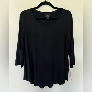 JM Collection Oversized Long Sleeve Tee